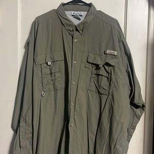 Green Columbia long sleeve PFG shirt